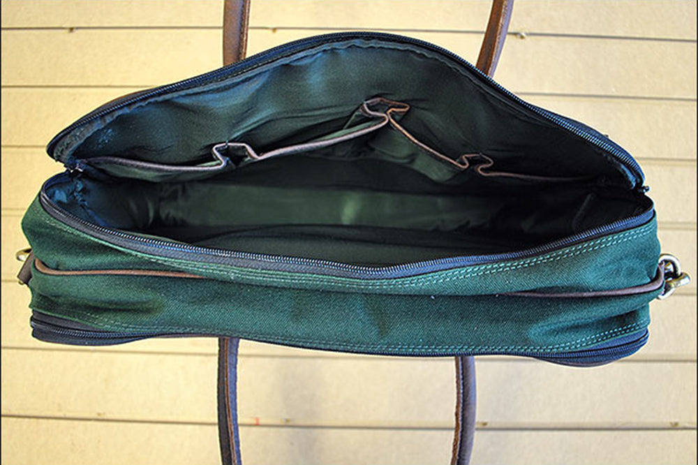 Compact Carryon Overnight Satchel Briefcase Leather Canvas