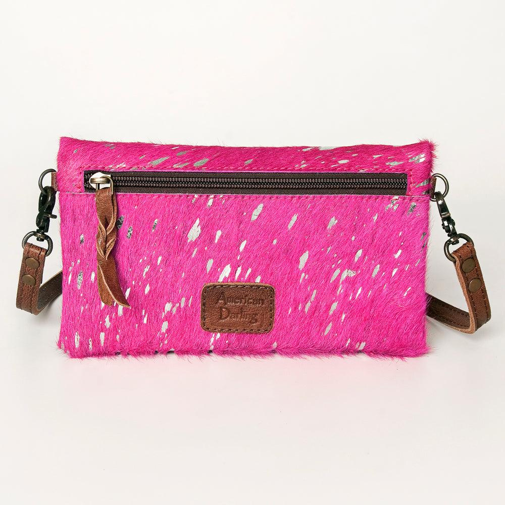 American Darling Hair On Genuine Leather Women Bag Western Handbag Purse
