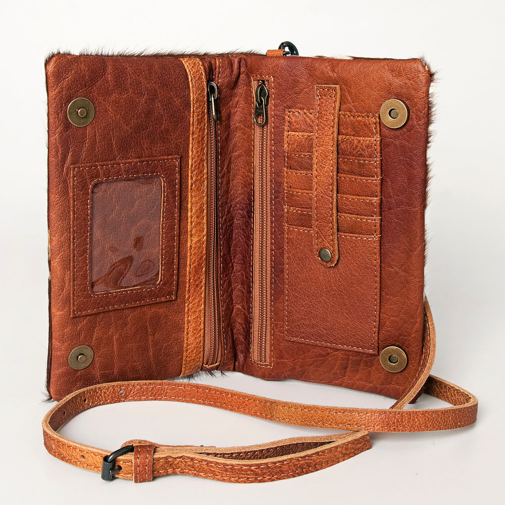 American Darling Hair On Genuine Leather Women Bag Western Handbag Purse