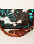 American Darling Hair On Genuine Leather Women Bag Western Handbag Purse