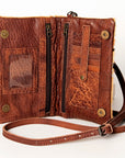 American Darling Hair On Genuine Leather Women Bag Western Handbag Purse