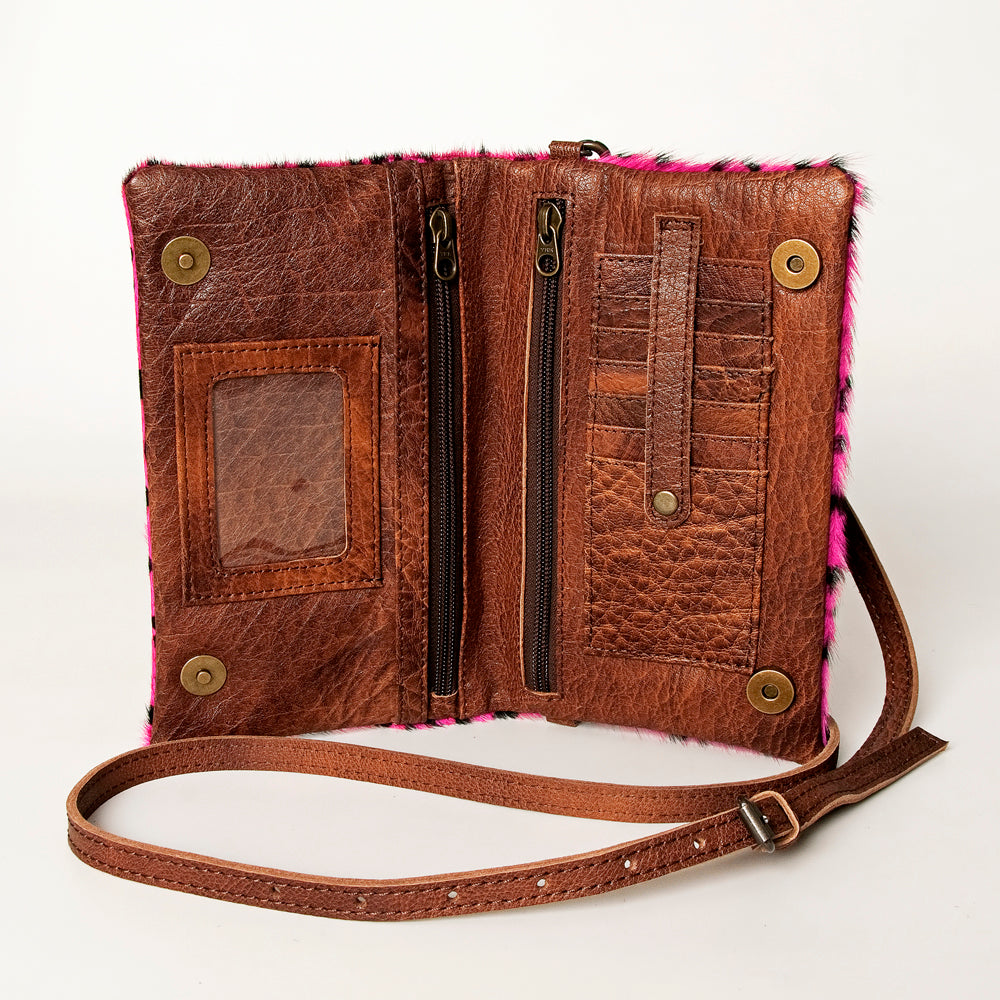 American Darling Hair On Genuine Leather Women Bag Western Handbag Purse