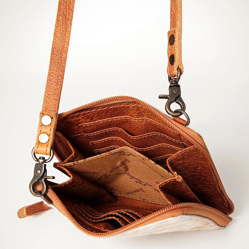 American Darling Hair On Genuine Leather Women Bag Western Handbag Purse