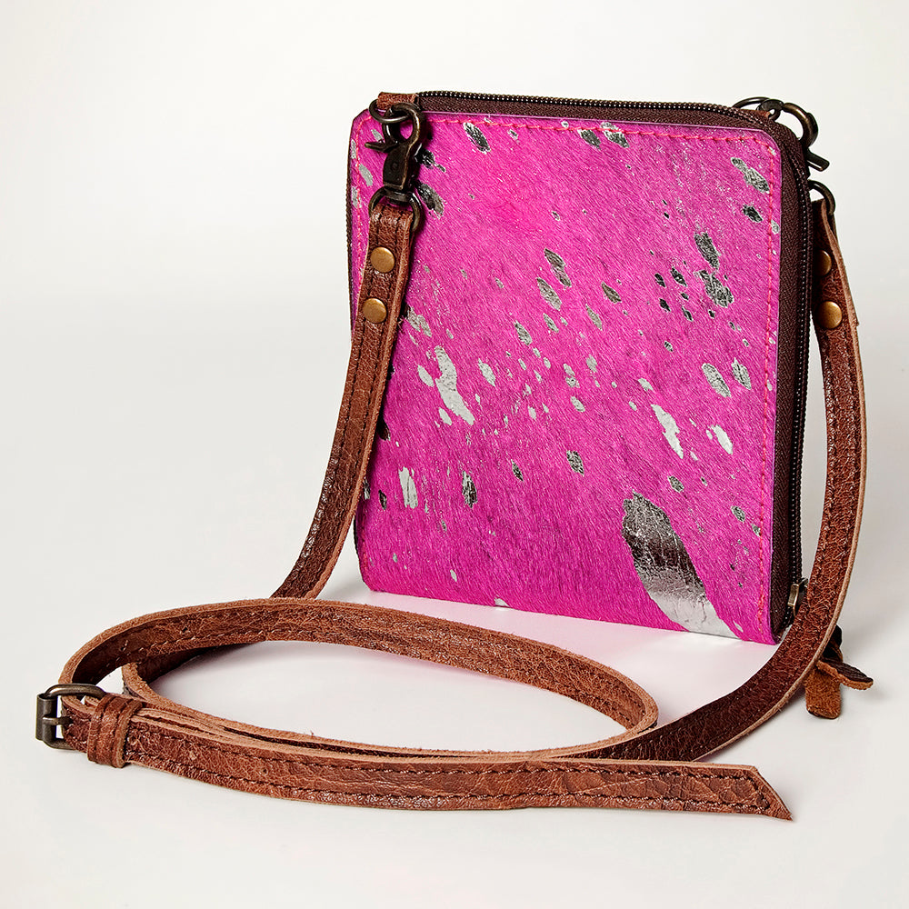 American Darling Hair On Genuine Leather Women Bag Western Handbag Purse