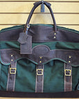 23“W x 20“H x 7“D Garment Bag  Leather Canvas Regular Size