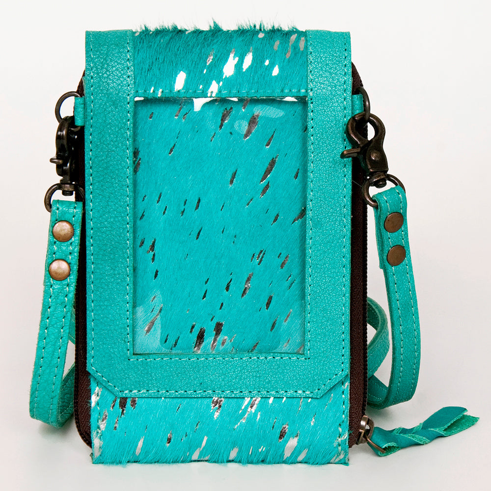 American Darling Cell Phone Holder Hair On Genuine Leather women bag western handbag purse