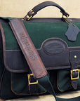 Laptop Organizer Multipocket Messenger Bag Leather Canvas