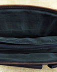 Laptop Organizer Multipocket Messenger Bag Leather Canvas