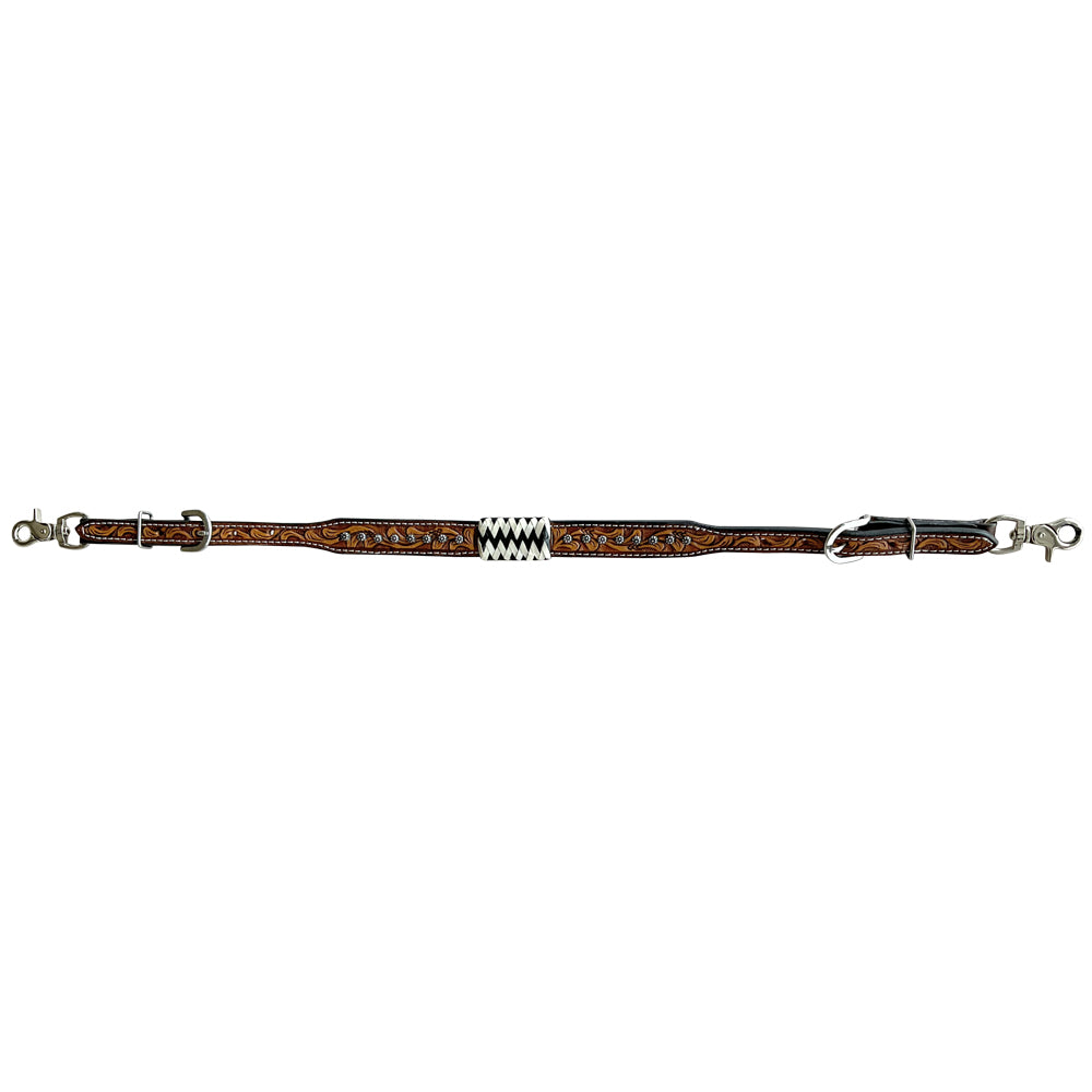 Bar H Equine American Leather Horse Saddle Tack One Ear Headstall | Breast Collar | Browband Headstall | Wither Strap | Tack Set BER213