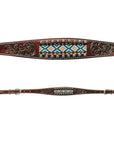 Bar H Equine American Leather Horse Saddle Tack One Ear Headstall | Breast Collar | Browband Headstall | Wither Strap | Tack Set BER229