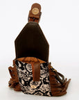American Darling Cell Phone Holder Hair On Genuine Leather women bag western handbag purse