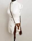 American Darling Cell Phone Holder Hair On Genuine Leather women bag western handbag purse