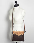 American Darling Small Crossbody Genuine Leather women bag western handbag purse