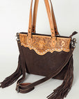 American Darling Tote Hair On Genuine Leather Women Bag Western Handbag Purse