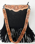 American Darling ADBGS192DM1F Messenger Hand Tooled Embossed Genuine Leather women bag western handbag purse