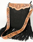 American Darling ADBGS192DM1F Messenger Hand Tooled Embossed Genuine Leather women bag western handbag purse