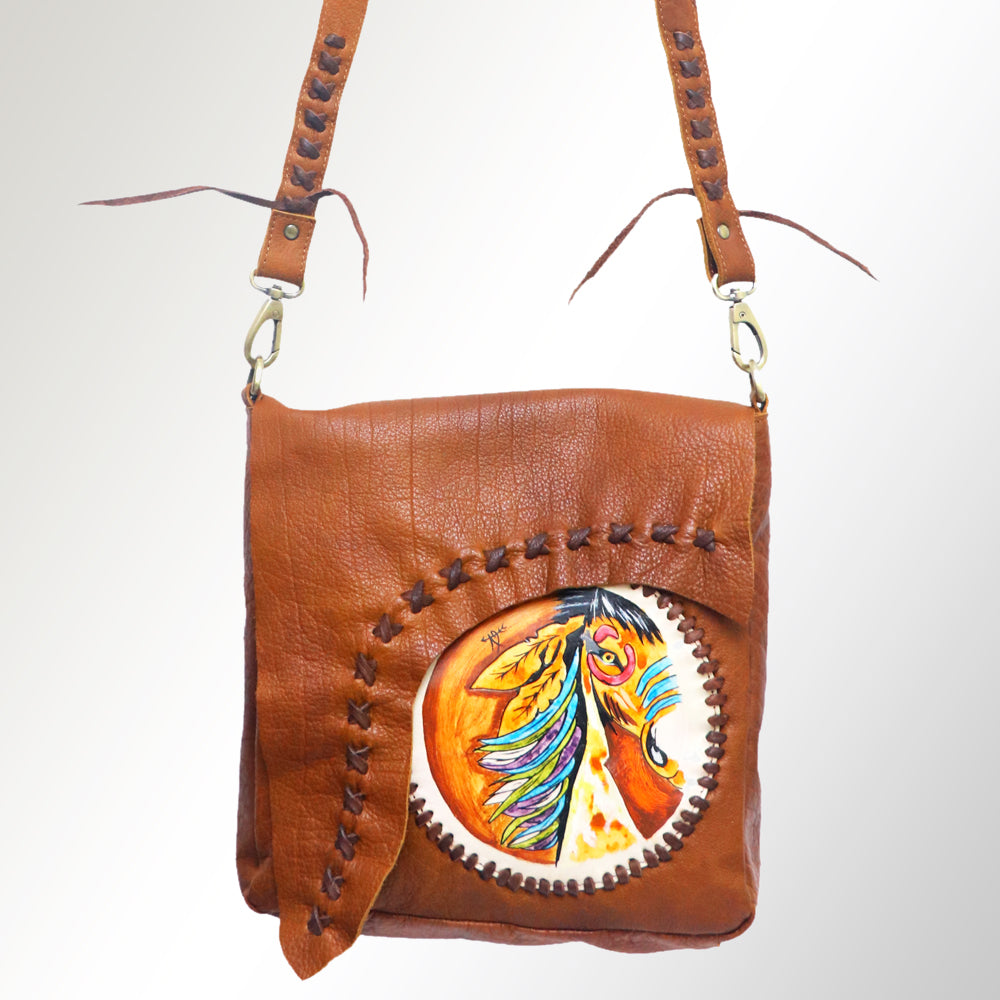 American Darling ADBGM123R2 Crossbody Genuine Leather Women Bag Western Handbag Purse