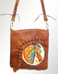 American Darling ADBGM123R2 Crossbody Genuine Leather Women Bag Western Handbag Purse