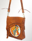 American Darling ADBGM123R2 Crossbody Genuine Leather Women Bag Western Handbag Purse
