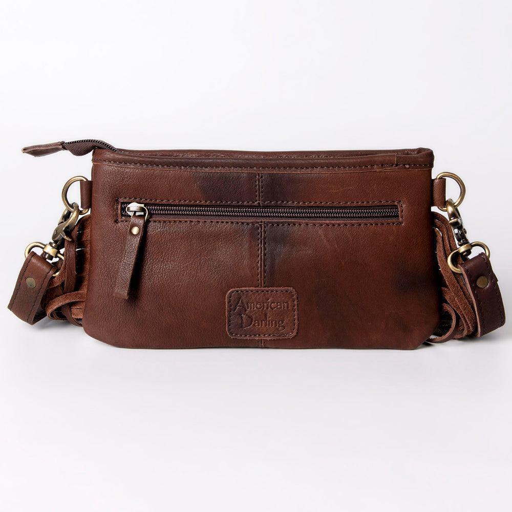 American Darling Small Crossbody Hand Tooled Saddle Blanket Genuine Leather women bag western handbag purse