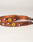 American Darling ADSTZ101 Hand Tooled Genuine Leather Crossbody Handle Strap For Bags