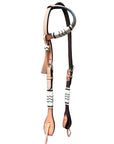 Bar H Equine American Leather Horse Saddle Tack One Ear Headstall | Breast Collar | Browband Headstall | Wither Strap | Tack Set BER252