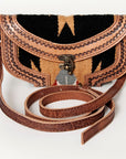 ADBG829B American Darling Hand Tooled Saddle Blanket Genuine Leather Women Bag Western Handbag Purse