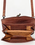 ADBG829C American Darling Hand Tooled Saddle Blanket Genuine Leather Women Bag Western Handbag Purse