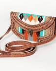 ADBG829C American Darling Hand Tooled Saddle Blanket Genuine Leather Women Bag Western Handbag Purse
