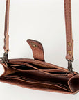 American Darling Small Crossbody Hand Tooled Genuine Leather Western Women Bag Handbag Purse |
