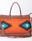 ADBG833B American Darling Saddle Blanket Genuine Leather Women Bag Western Handbag Purse