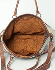 ADBG833C American Darling Saddle Blanket Genuine Leather Women Bag Western Handbag Purse
