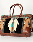American Darling ADBG835B Tote Hand Tooled Saddle Blanket Genuine Leather women bag western handbag purse