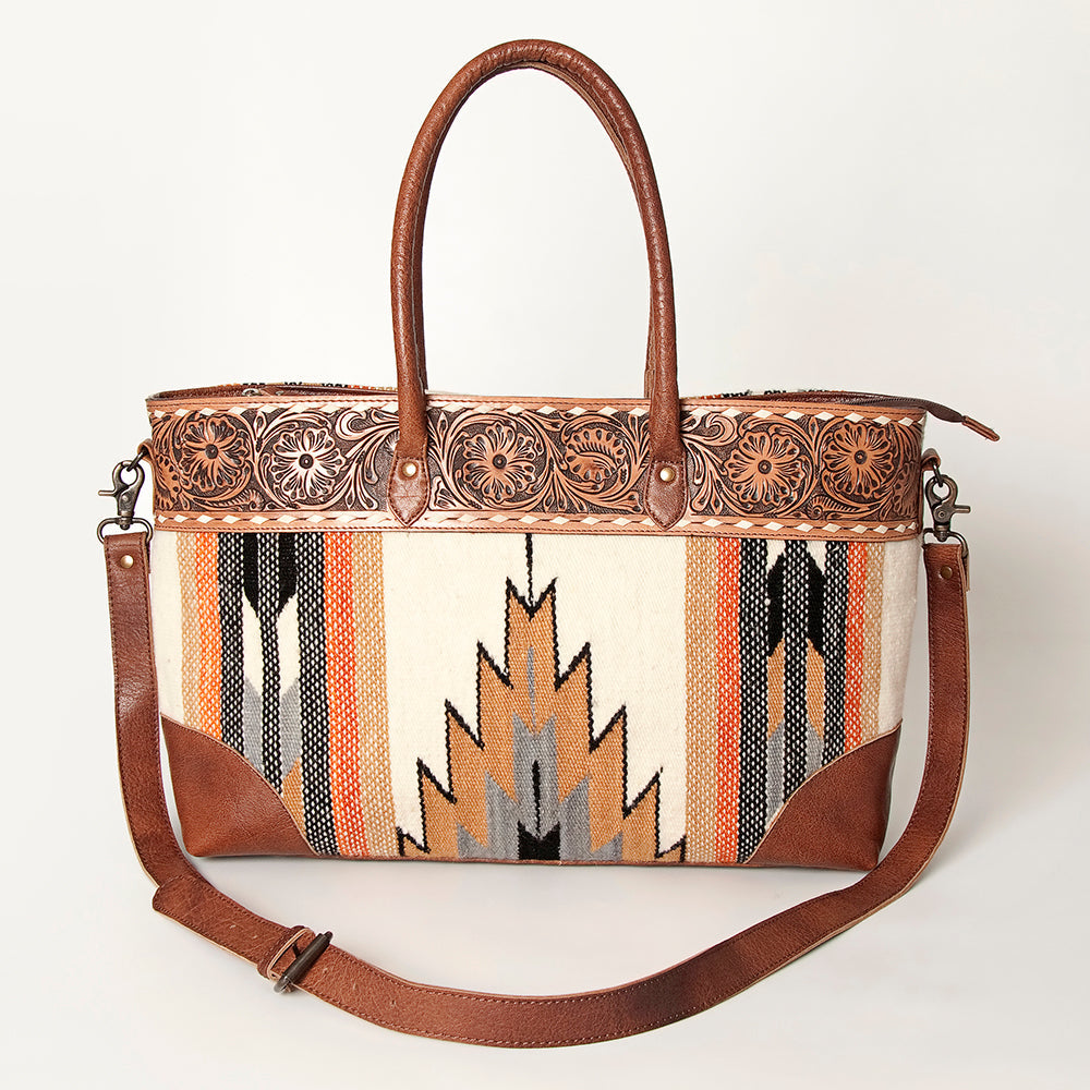 American Darling ADBG835D Tote Hand Tooled Saddle Blanket Genuine Leather women bag western handbag purse