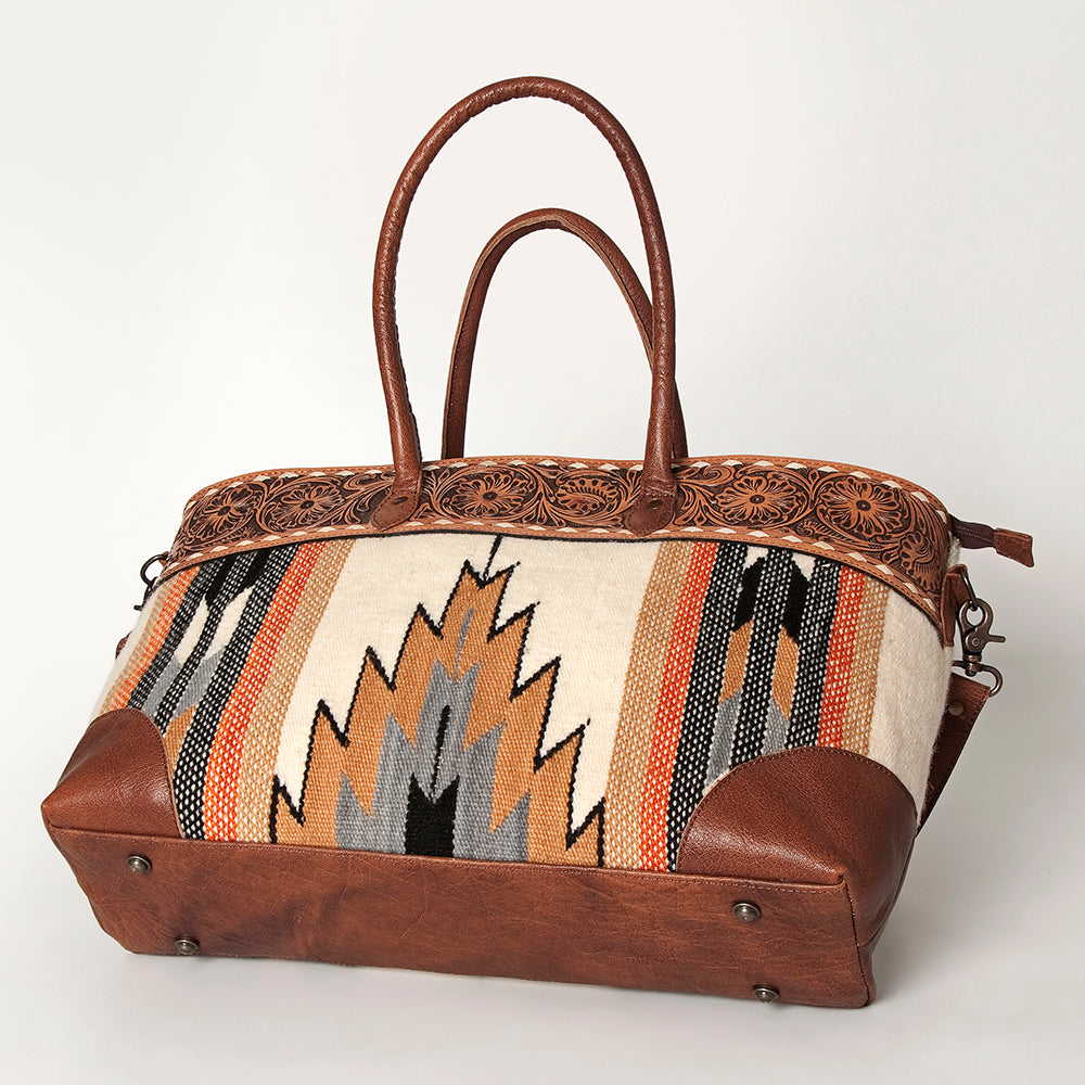 American Darling ADBG835D Tote Hand Tooled Saddle Blanket Genuine Leather women bag western handbag purse