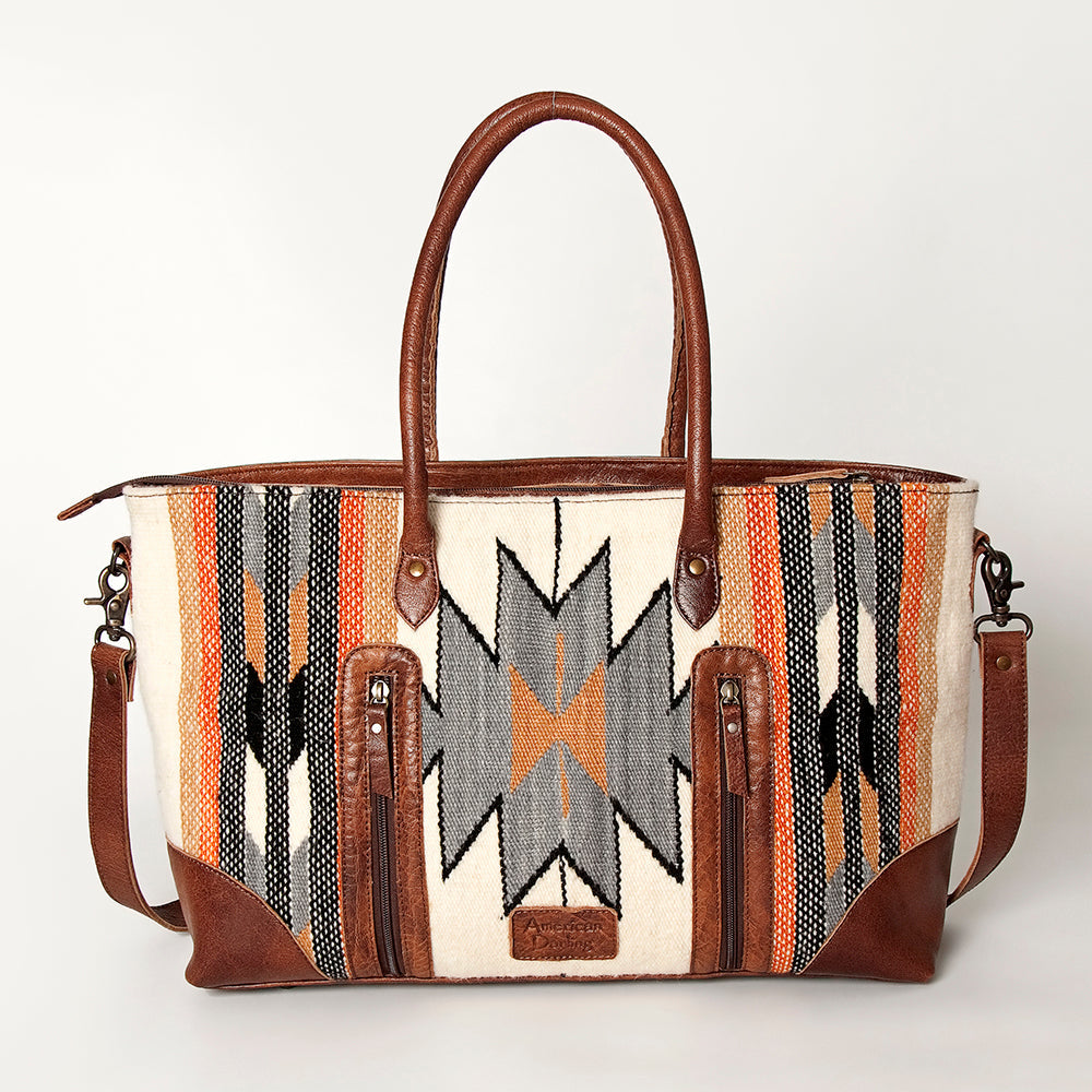 American Darling ADBG835D Tote Hand Tooled Saddle Blanket Genuine Leather women bag western handbag purse
