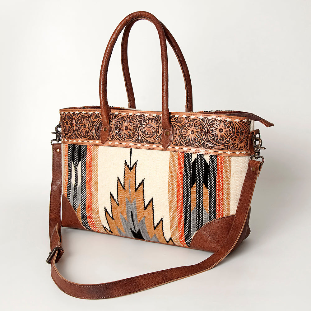 American Darling ADBG835D Tote Hand Tooled Saddle Blanket Genuine Leather women bag western handbag purse