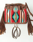ADBG836A American Darling Hand Tooled Saddle Blanket Genuine Leather Women Bag Western Handbag Purse