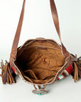 ADBG836A American Darling Hand Tooled Saddle Blanket Genuine Leather Women Bag Western Handbag Purse