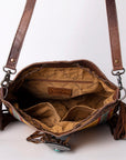 American Darling ADBG836B Cross Body Saddle Blanket Genuine Leather women bag western handbag purse