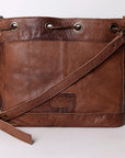 American Darling ADBG836C Cross Body Saddle Blanket Genuine Leather women bag western handbag purse