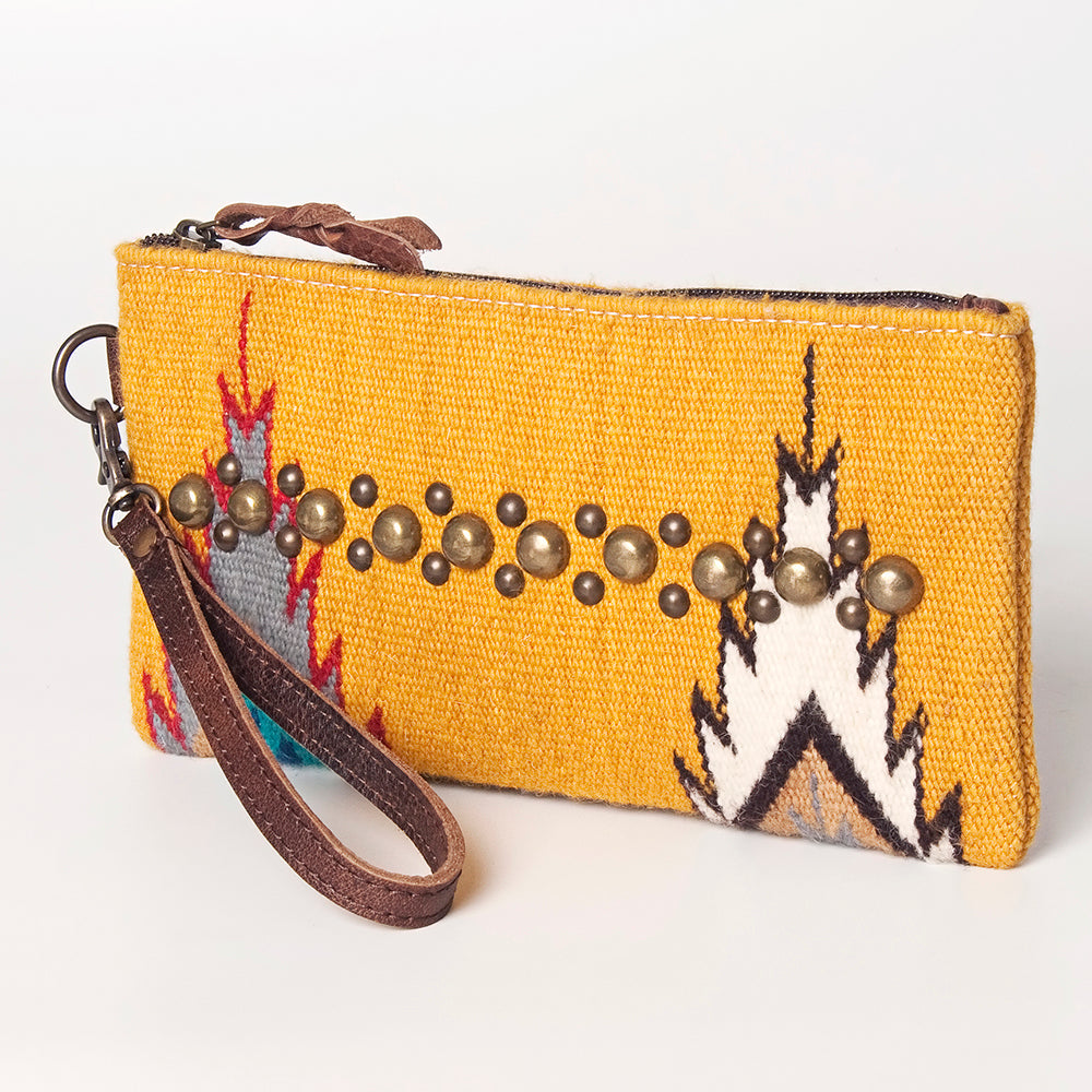 American Darling Wristlet Genuine Leather Women Bag W. Handbag Purse –