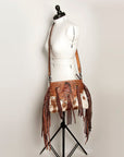 American Darling ADBGZ596 Crossbody Hand Tooled Hair-On Genuine Leather Women Bag Western Handbag Purse