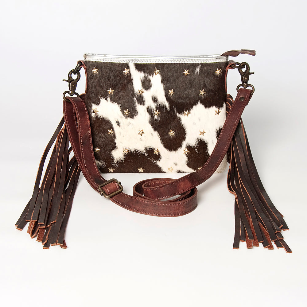 American Darling ADBGZ606 Crossbody Hair-On Genuine Leather Women Bag Western Handbag Purse