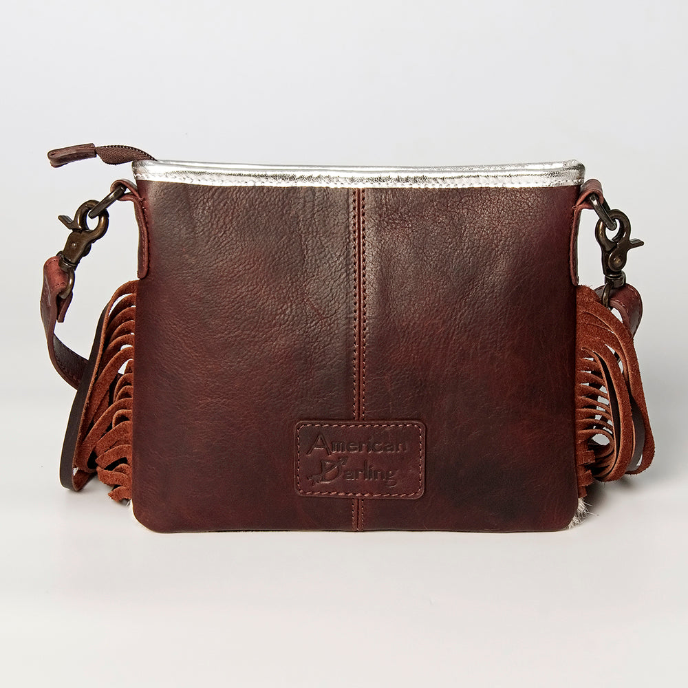 American Darling ADBGZ606 Crossbody Hair-On Genuine Leather Women Bag Western Handbag Purse