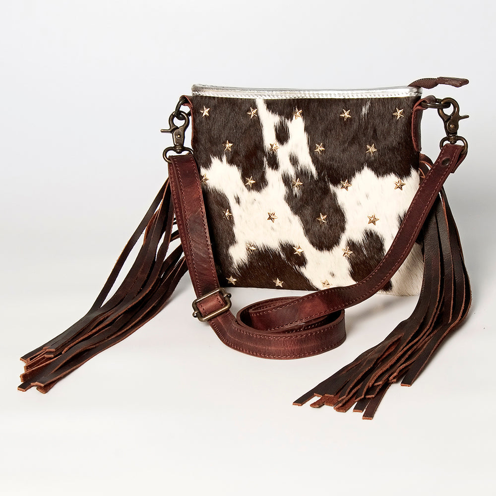 American Darling ADBGZ606 Crossbody Hair-On Genuine Leather Women Bag Western Handbag Purse