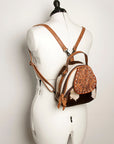 ADBGZ611 American Darling Hand Tooled Hair On Genuine Leather Women Bag Western Handbag Purse