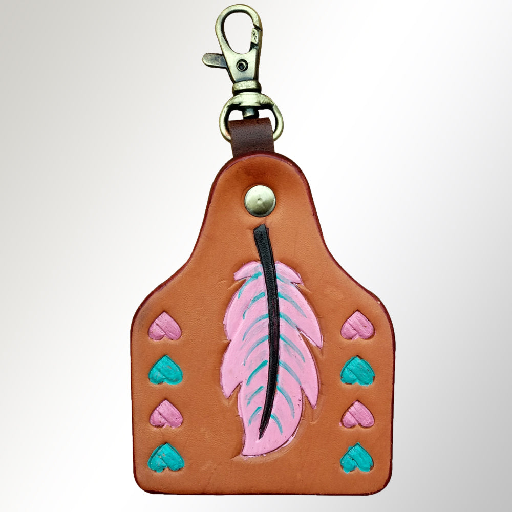 American Darling ADKRX115 Hand Painted Genuine Leather Keyring