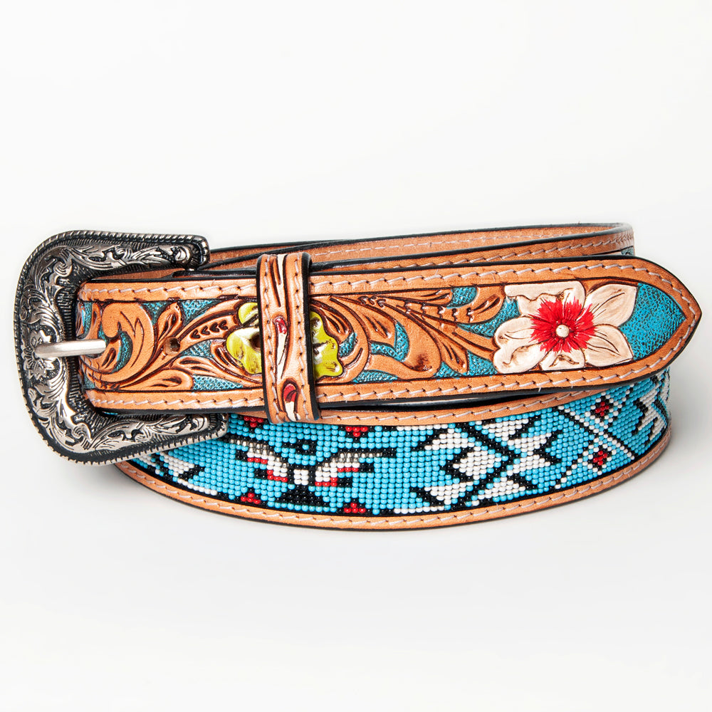 American Darling Beautifully Hand Tooled Genuine American Leather Belt Men and  Women