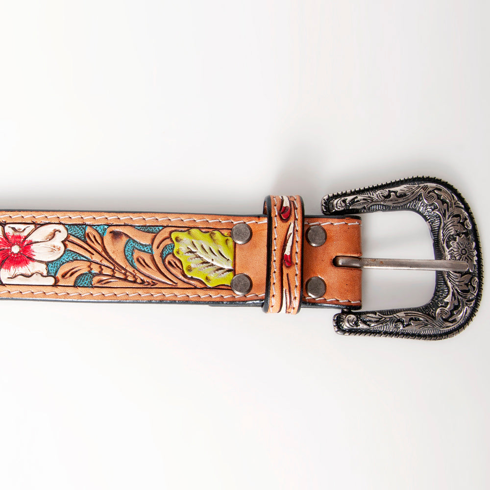 American Darling Beautifully Hand Tooled Genuine American Leather Belt Men and  Women